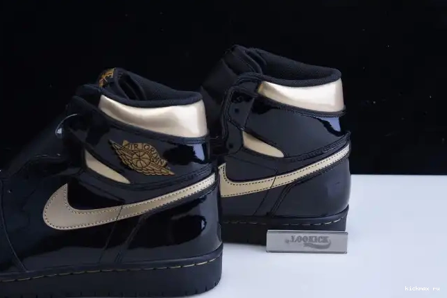 Cheap (2020) METALLIC JORDAN RETRO BLACK AIR 555088-032 GOLD 1 HIGH 0513